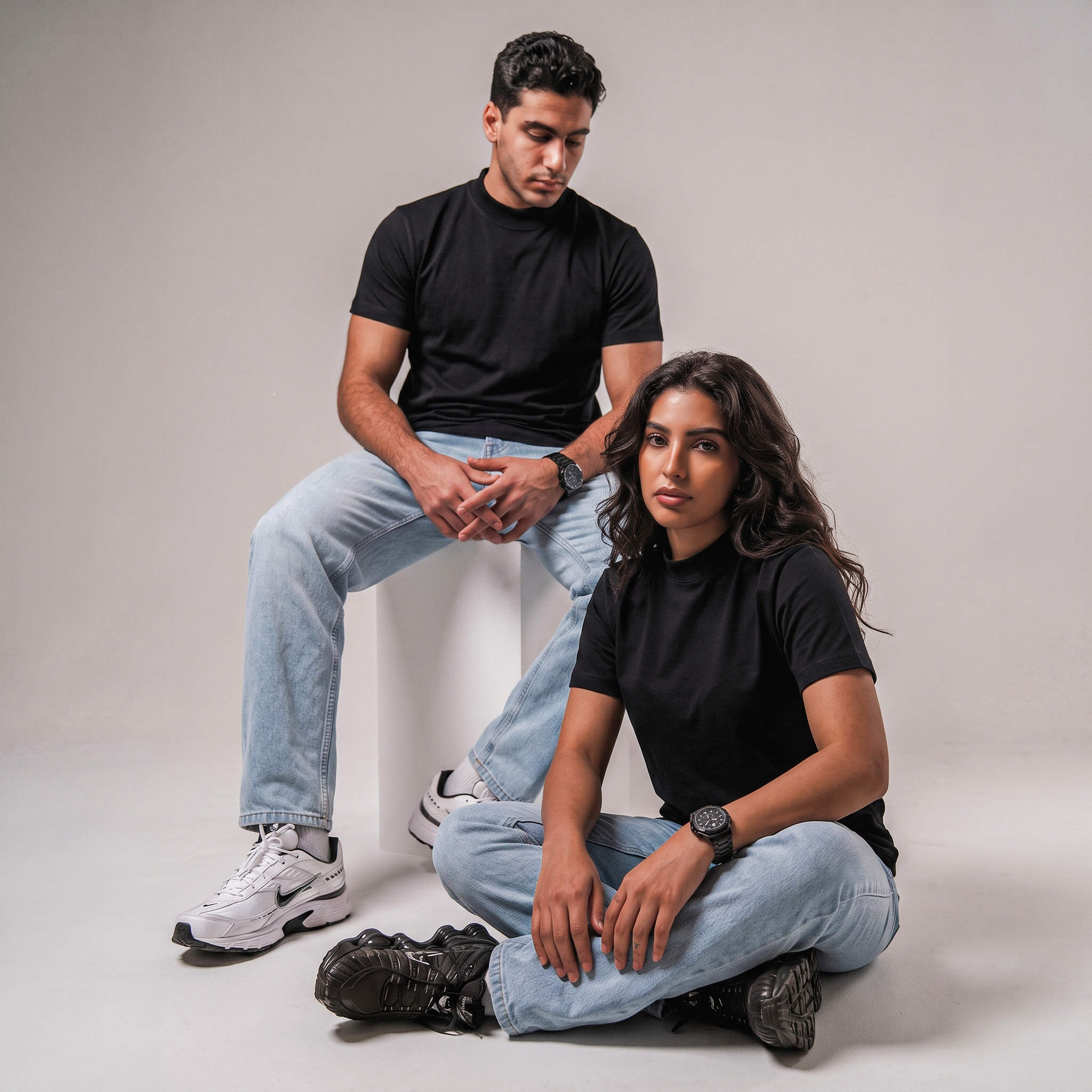 Mock Neck Basic Tee