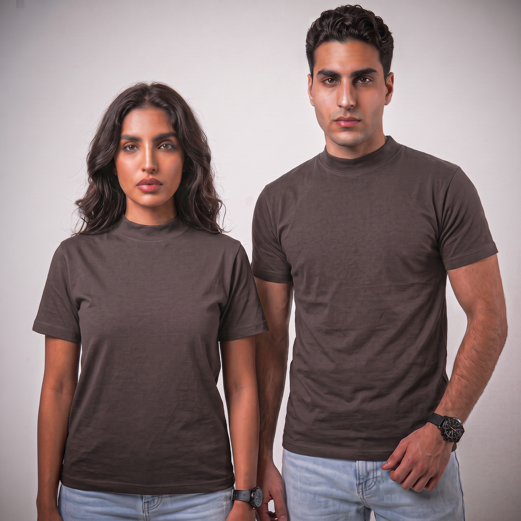 Mock Neck Basic Tee