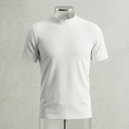 Mock Neck Basic Tee